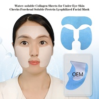 Masque en feuille soluble dans l'eau au collagène végétalien et à l'aloe vera, enrichi en vitamines C et glycérine – Anti-rides, anti-âge et raffermissant pour peaux sensibles