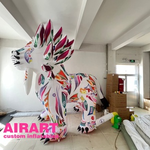 Statua Gonfiabile di Leone Stilizzata per Centri di Intrattenimento per Bambini - Product Image 3