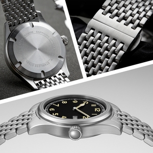 Bán Buôn Sang Trọng Nam Thạch Anh Kinh Doanh Đồng Hồ Đeo Tay Màu Xanh Lá Cây Quay Số Sáng Lịch 3ATM Da Không Thấm Nước Mens Đồng Hồ - Product Image 2