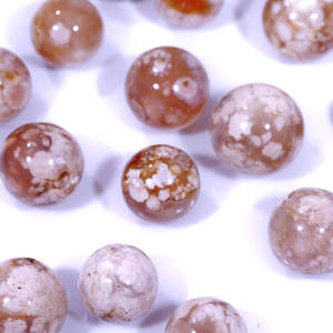 Healing Quartz Crystal Ball Pink <strong>Chakra</strong> Agate <strong>Stone</strong> Crafts Natural Gravel Cherry Blossom Design <strong>Engraved</strong> Sphere Love Craftwork - Product Image 1