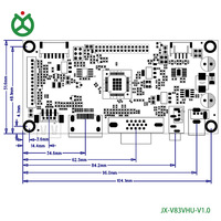 Placa de Control de Monitor LCD LVDS de Resolución 1080P Económica con HDMI, VGA, USB y Control Remoto IR, Fácil Actualización de Firmware por USB