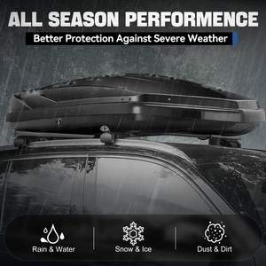 Muestra Gratuita, OEM Personalizado, Caja de Almacenamiento Impermeable para Techo de Auto, de PVC, Universal, de 21 Pies Cúbicos, para Equipaje - Product Image 3