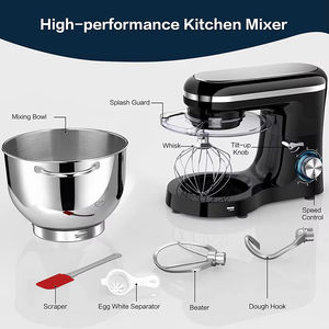 Multi Functional Electric Kitchen Spiral Dough Mixer Stand with Mixing Bowl Tilt-Head Design 6-Speed for Home & <b>Bakery</b> Use - Product Image 4