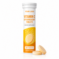 Comprimés effervescents de vitamine C, complément alimentaire, OEM ODM, marque privée, soutien antioxydant pour la santé, pour les acheteurs de marques B2B