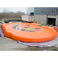 Maison hantée citrouille géante aire de jeux grand matelas halloween rebond pad
