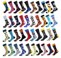 Chaussettes fantaisie en gros à prix abordable, motif imprimé original, en coton et élasthanne, chaussettes épaisses amusantes