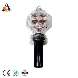<span class=keywords><strong>Clignotant</strong></span> yeux de chat lumineux, led, lumière avec poignée, sécurité de la circulation, barricade, stroboscope, cône de route - Product Image 3