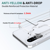 TPU + PC étui rigide A36 étuis 2in1 couverture de téléphone pour Samsung Galaxy A36 étuis de téléphone en cristal clair