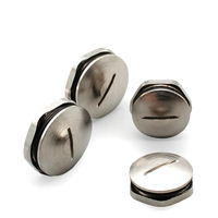 Bouchons d'étanchéité en laiton nickelé de 12 mm, 16 mm, 18 mm, 20 mm, 25 mm, 32 mm pour boîte de jonction, réutilisables, à vis, indice de protection IP68