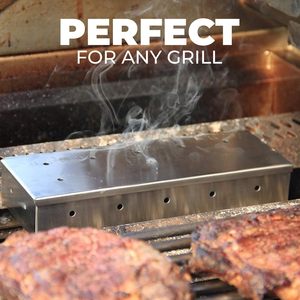 La boîte à <span class=keywords><strong>barbecue</strong></span> et à fumage en acier inoxydable pour les grils à gaz et les grils au charbon de bois peut être utilisée pour stocker des copeaux de bois pour <span class=keywords><strong>barbecue</strong></span> - Product Image 6
