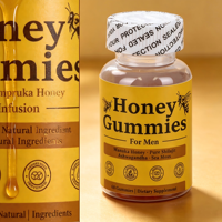 Gummies au Miel de Manuka et au Shilajit Sans Sucre Ajouté Non-OGM Améliore l'Immunité et Soutient l'Énergie Complément Alimentaire pour Adultes 60 Unités