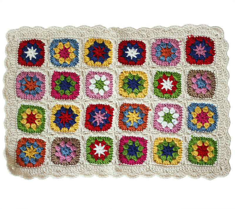 Y-F 60*40 Jeter Handknit Câble Vacances Coton Mélange Chalet De Plage Confortable Hygge chic décor à la maison Couverture