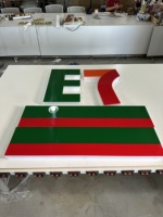 Enseignes lumineuses RGB personnalisées haut de gamme pour clubs de divertissement, lettres métalliques pour logo de marque d'entreprise, enseignes extérieures pour magasins, salons et réceptions