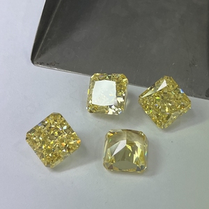 12x12mm Crushed Cut Cubic Zirconia Light Yellow CZ Stone - Product Image 6