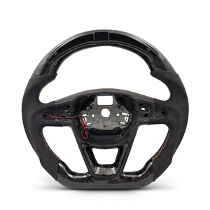Volante Personalizado de Alcántara y Fibra de Carbono Forjada para Seat Leon <span class=keywords><strong>Cupra</strong></span> MK3 Facelift 2019- - Product Image 1