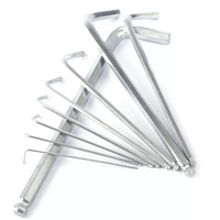 Clé Allen chromée, outil en forme de L, embout de boule en acier, clé hexagonale de 3mm 5mm 6mm, vente en gros, d'usine