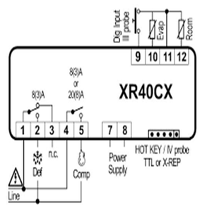 Bộ điều khiển điện tử DIXELL XR40CX cho phụ tùng máy lạnh - Product Image 4