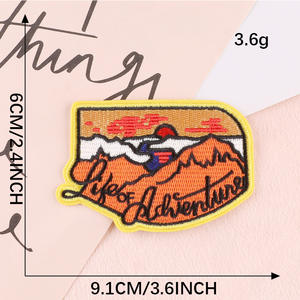 하이 퀄리티 라운드 자수 의류 액세서리 야외 등산 하이킹 패치 리온 - Product Image 2