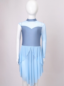 6-16 Kids Girls Competition Ballroom <b>Dance</b> <b>Dress</b> Lyrical <b>Dance</b> <b>Dress</b> Dancewear Built-In Briefs Performances Classes Recitals - Product Image 5
