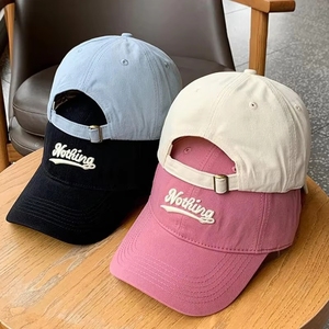 Gorra de Béisbol con Bordado de Letras para Mujer y Hombre, Gorra de Moda con Visera de <span class=keywords><strong>Pico</strong></span> de <span class=keywords><strong>Pato</strong></span>, <span class=keywords><strong>Gorras</strong></span> con Visera para Exteriores, Visores de Color Sólido - Product Image 2