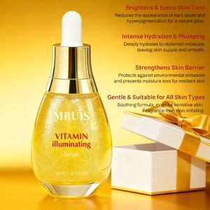 Suero de Vitamina C al por Mayor de 30 ml, <span class=keywords><strong>Iluminador</strong></span>, Aclarante e Hidratante, Niacinamida, Ceramida, Ácido Hialurónico, Fortalece la Barrera Cutánea - Product Image 6