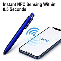 Stylo à bille multifonctionnel avec logo personnalisé gravé au laser, cadeau promotionnel, vente en gros, stylo NFC en plastique pour le bureau et l'école