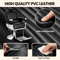 Fauteuil de Barbier Professionnel pour Hommes – Vente en Gros, Logo Personnalisé, Mobilier de Salon de Luxe Hydraulique, Chaise de Coiffure pour Salons de Barbier
