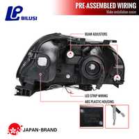 Phares LED DRL Bilusi JDM pour Honda Civic 1999-2000 EK EJ, compatible avec les véhicules conduits à gauche