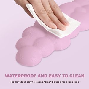 ענן צורת יד שאר כרית PU חומר אנטי להחליק גומי בסיס זיכרון קצף מקלדת משטח עכבר - Product Image 4