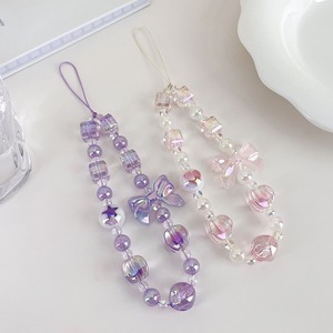 Mignon Mode Arc Perlé Téléphone Longe Anti-Perdu Dragonne Mobile Téléphone Cas Charme Chaîne <span class=keywords><strong>Pendentif</strong></span> <span class=keywords><strong>pour</strong></span> iPhone 17 Pro Max - Product Image 1