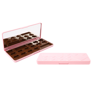 Personnalisé pour fard à paupières, étui vide, en forme de cœur, couleur noir, emballage de Palette, 16 couleurs, rose - Product Image 1