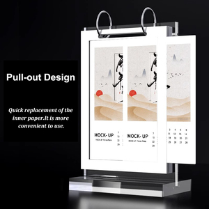 Exhibidor de Acrílico Moderno, Personalizable, Reciclable, Tipo T, para Tarjetas de Múltiples Páginas, Tamaño A6/A4, para <span class=keywords><strong>Restaurante</strong></span> - Product Image 2