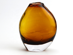 <span class=keywords><strong>Vaso</strong></span> in Vetro Creativo Fatto a Mano <span class=keywords><strong>per</strong></span> Decorazione Casa, Eleganti Vasi Giapponesi Piatti <span class=keywords><strong>per</strong></span> Fiori in Colore Ambra, Verde e Nero - Product Image 6