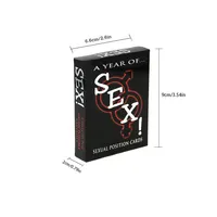 Jeu de cartes de poker sexuel pour adultes, cartes de positions sexuelles pour couples avec intégration de jouets sexuels, cartes de postures pour couples