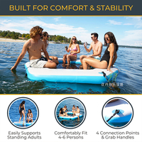 Ponton gonflable de plate-forme d'île flottante de personnalisation avec grand prix