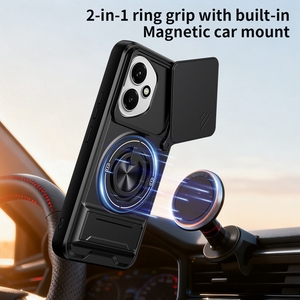 Étui <span class=keywords><strong>de</strong></span> téléphone pour <span class=keywords><strong>Honor</strong></span> 400 5G avec support <span class=keywords><strong>de</strong></span> bague, support <span class=keywords><strong>de</strong></span> téléphone, protection contre les chocs, protection <span class=keywords><strong>de</strong></span> fenêtre coulissante, <span class=keywords><strong>coque</strong></span> arrière - Product Image 2