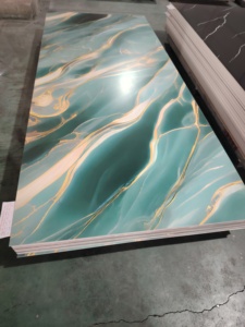 Trang trí Bảng điều khiển tường PVC tấm đá cẩm thạch PVC gạch Trần vật liệu trang trí mới dài PVC tấm Trần - Product Image 3