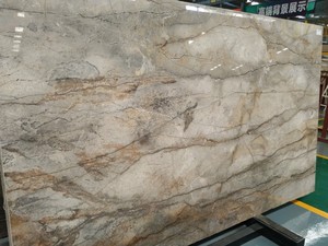 แผ่นหินอ่อนลายธรรมชาติแบบ Bookmatched สีลาซาเกรย์ ซิลเวอร์ริเวอร์ ซิลเวอร์รูท แบบกำหนดขนาดเองได้ - Product Image 2