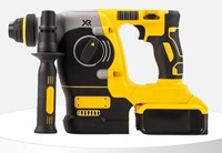 Kit d'outils multifonctionnel 4 en 1 avec batterie au lithium, marteau électrique, perceuse, meuleuse d'angle, clé à chocs, ensemble d'outils électriques combinés