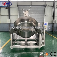 Grote Capaciteit Industriële Automatische Gasverwarming Fruit Jam Nougat Candy Kookmixer Machine Leverancier