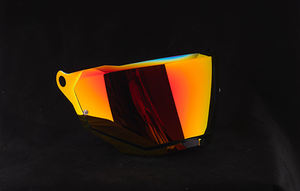 Visera para <span class=keywords><strong>Casco</strong></span> de Motocicleta TT COURSE Transparente con Efecto Humo, Colores ROJO REVO y DORADO, Hecha de Material PC Nuevo - Product Image 5