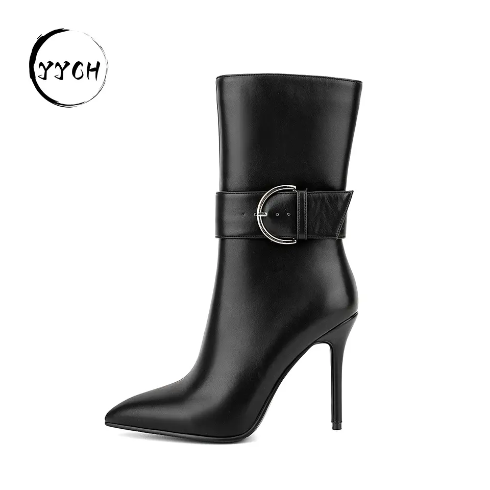 New Arrival Designer Knöchel Party Ferse Neueste Design Frau Stiefel Schuh Lady Sexy