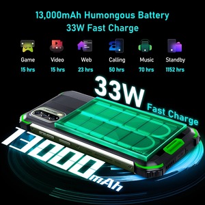 Blackview <span class=keywords><strong>BV7100</strong></span> 6GB 128GB 13000mAh Batterie Smartphone 6.58 Pouces FHD Étanche Téléphone Mobile Octa Core Android 12 NFC Téléphone Portable - Product Image 2