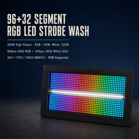 Projecteur stroboscopique LED RGB 96+32, 90 segments, mappage de pixels, DMX512 sans fil, RDM, éclairage de scène, blinder, wash, 9000K, pour concerts et clubs
