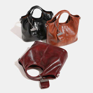 Nuevo bolso de hombro negro retro de cuero PU, bolso de mano para mujer, nuevo bolso cruzado para mujer - Product Image 1