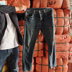19kg 100kg in Bales Second Hand Trousers Wholesale Pants Used Men Jeans Bales <strong>for</strong> Uganda - Product Image 2