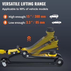Elevador Hidráulico de Acero de Bajo Perfil de 2.5 Toneladas con Ruedas para Levantar Vehículos D0100H53XVJ - Product Image 5