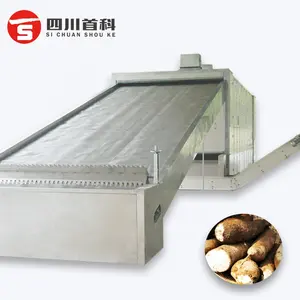 High Efficiency Hot air circulation Vegetable Mesh Belt Dryer konjac Cassava Dryer drying machine