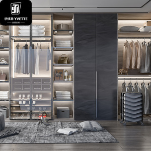 <span class=keywords><strong>Armario</strong></span> familiar moderno de madera YVT con estantes de almacenamiento, barra para colgar ropa <span class=keywords><strong>extensible</strong></span>, <span class=keywords><strong>armario</strong></span> de dormitorio de alta calidad - Product Image 4