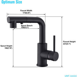 <span class=keywords><strong>Robinet</strong></span> de cuisine noir avec pommeau de douche à 3 fonctions, mitigeur de <span class=keywords><strong>robinet</strong></span> de bar <span class=keywords><strong>Robinet</strong></span> d'évier de cuisine - Product Image 6